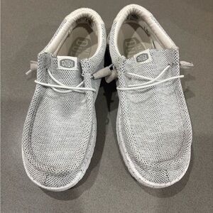 Hey Dude Men's Light Gray Slip-On Loafers